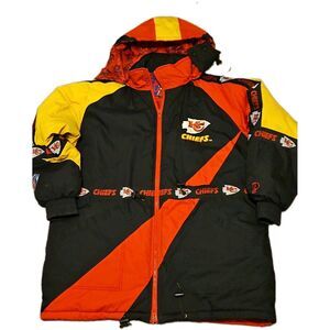 Pro Player Vintage Kansas City Chiefs Puffer Winter Coat Jacket Mens XL